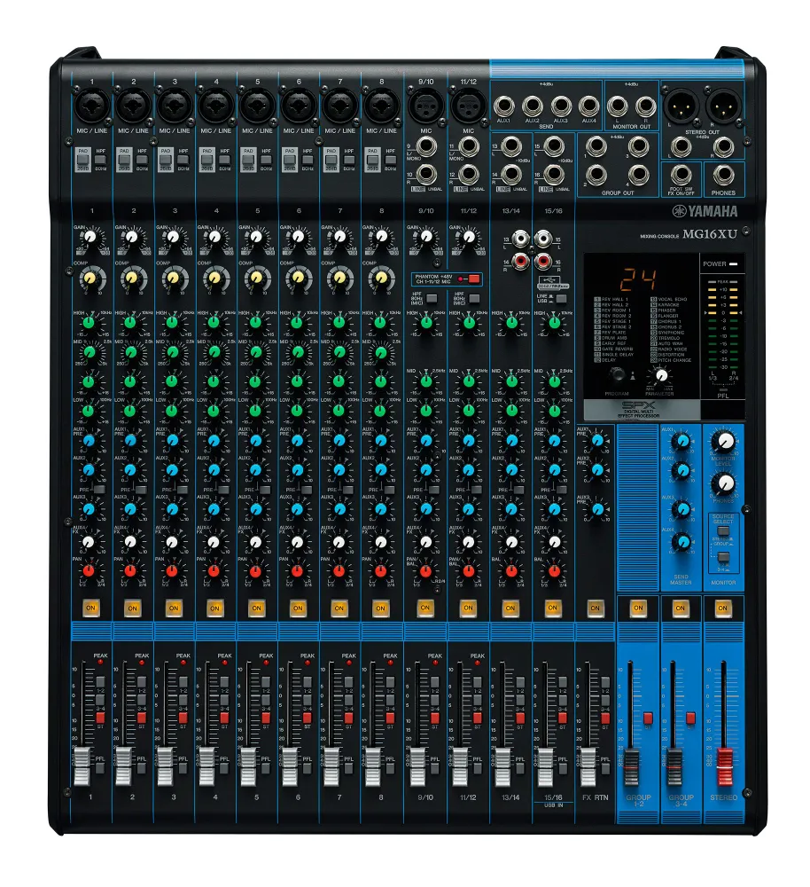 YAMAHA MG16XU Mixing Console микшерный пульт (новое, без оригинальной коробки, УЦЕНКА)