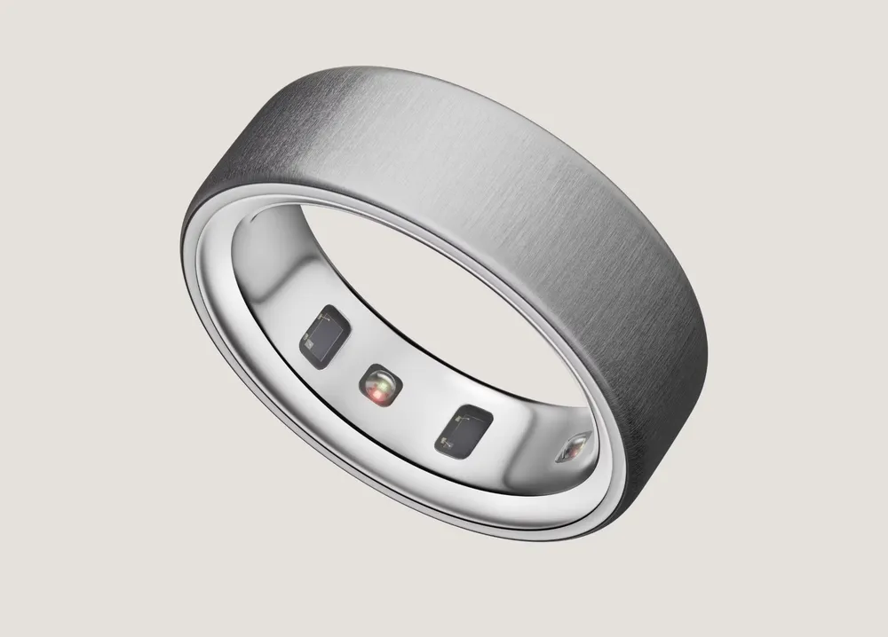 Умное фитнес-кольцо c отслеживанием показателей здоровья Oura Ring 4 Brushed Silver Size 15