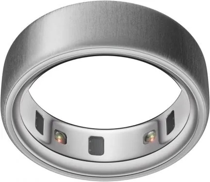 Умное фитнес-кольцо c отслеживанием показателей здоровья Oura Ring 4 Brushed Silver Size 15