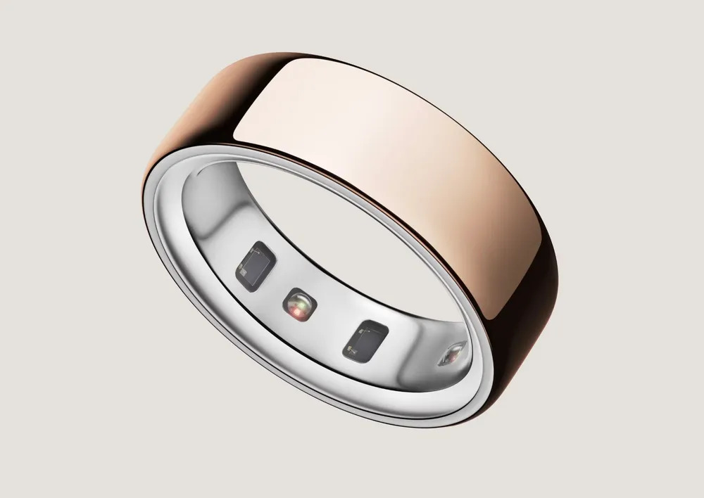 Умное фитнес-кольцо c отслеживанием показателей здоровья Oura Ring 4 Rose Gold Size 14