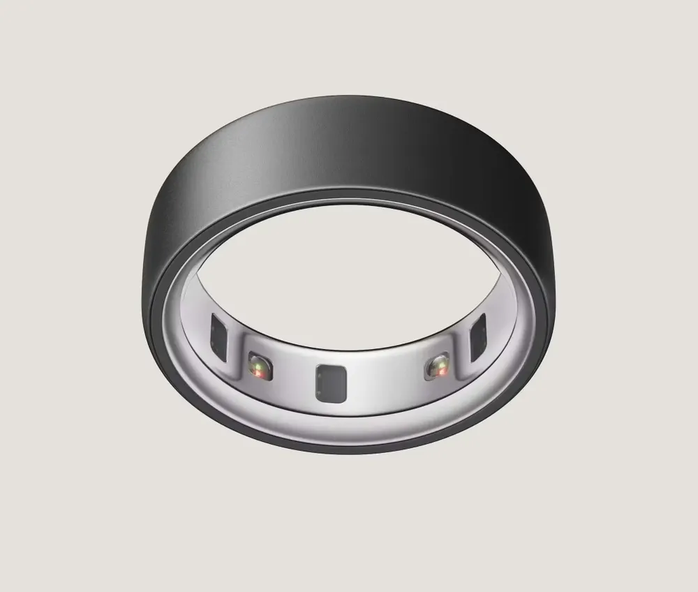 Умное фитнес-кольцо c отслеживанием показателей здоровья Oura Ring 4 Stealth Size 15