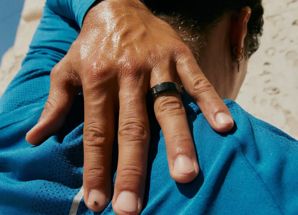 Умное фитнес-кольцо c отслеживанием показателей здоровья Oura Ring 4 Black Size 14