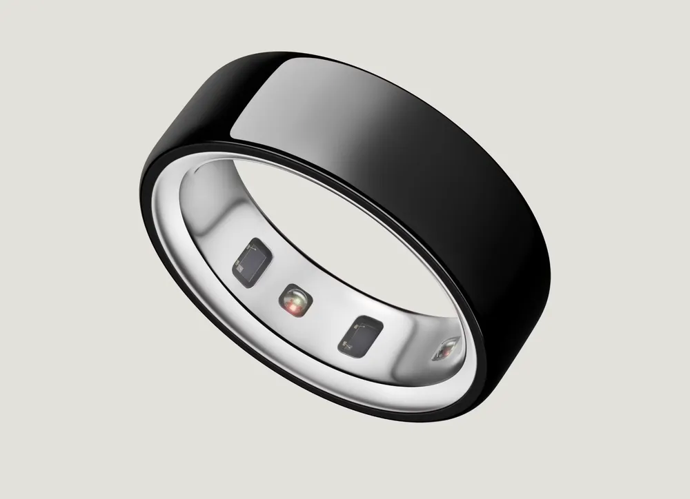 Умное фитнес-кольцо c отслеживанием показателей здоровья Oura Ring 4 Black Size 15