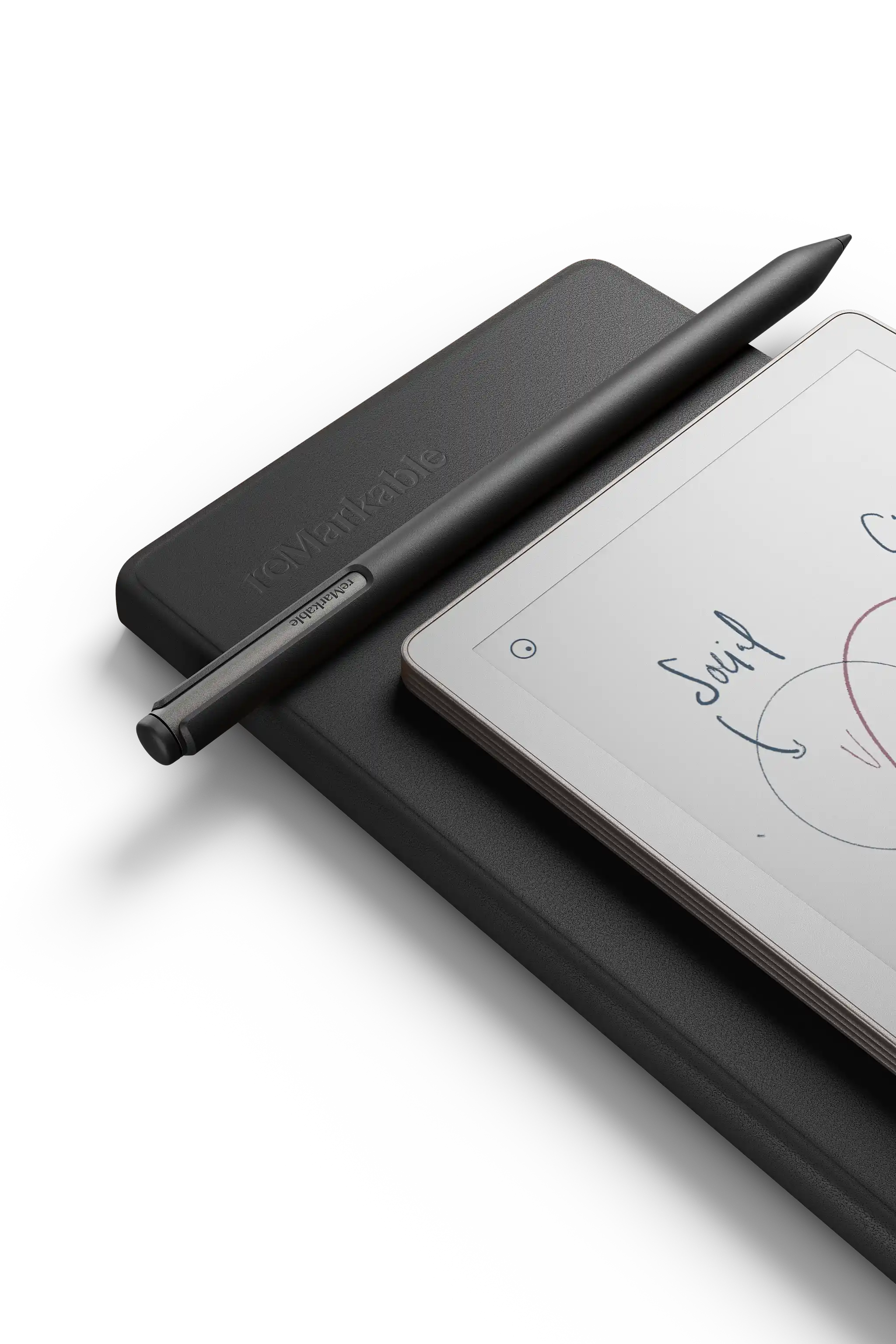 НАБОР: Remarkable Move Paper Pro с Marker Plus с ластиком и черным кожаным чехлом Black Folio