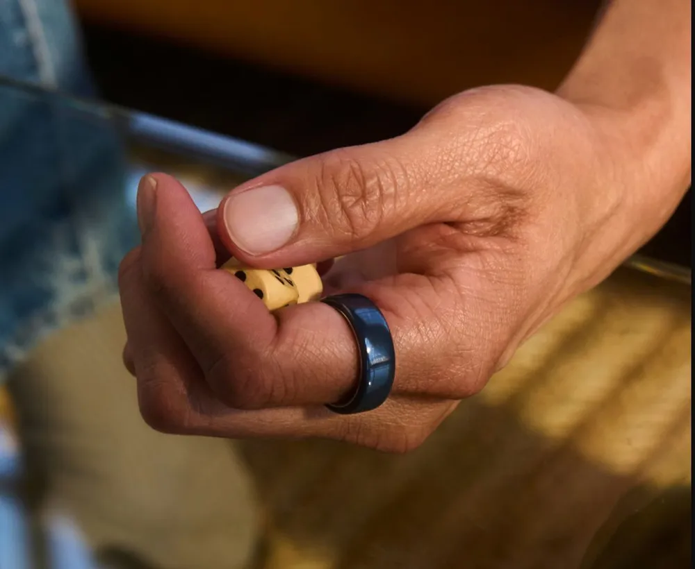  Кольцо OURA RING 4 Ceramic Midnight (Полночь) - Размер 10