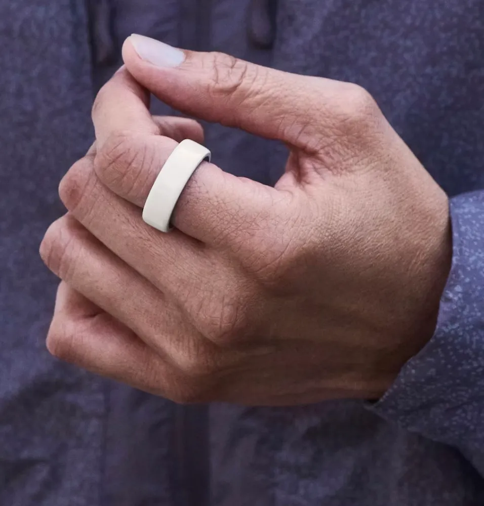 Умное фитнес-кольцо с отслеживанием показателей здоровья Ceramic Oura Cloud Size 5
