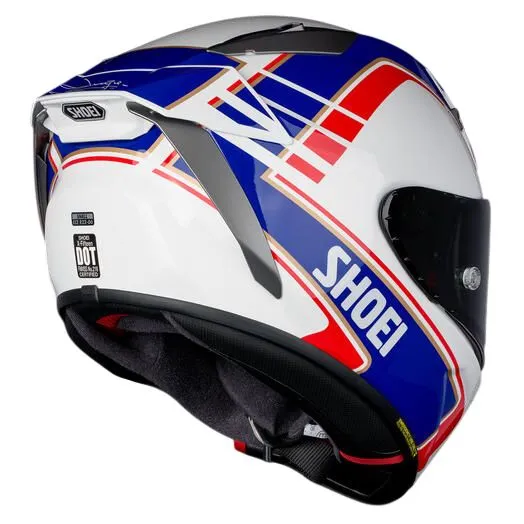 Шлем Shoei X-Fifteen Gardner TC-2 blue/gold (M-размер)