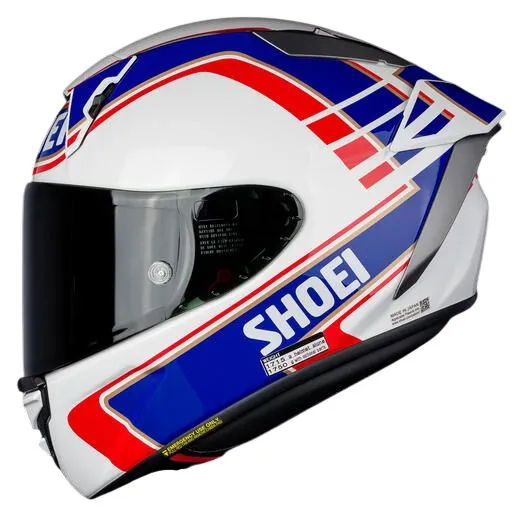 Шлем Shoei X-Fifteen Gardner TC-2 blue/gold (M-размер)
