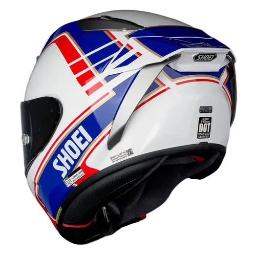 Шлем Shoei X-Fifteen Gardner TC-2 blue/gold (M-размер)