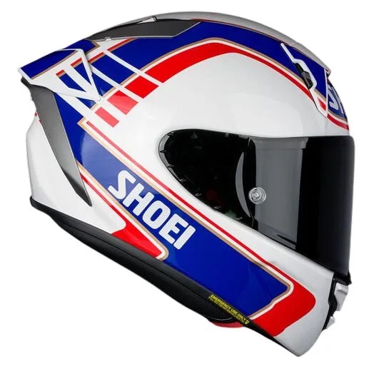 Шлем Shoei X-Fifteen Gardner TC-2 blue/gold (M-размер)