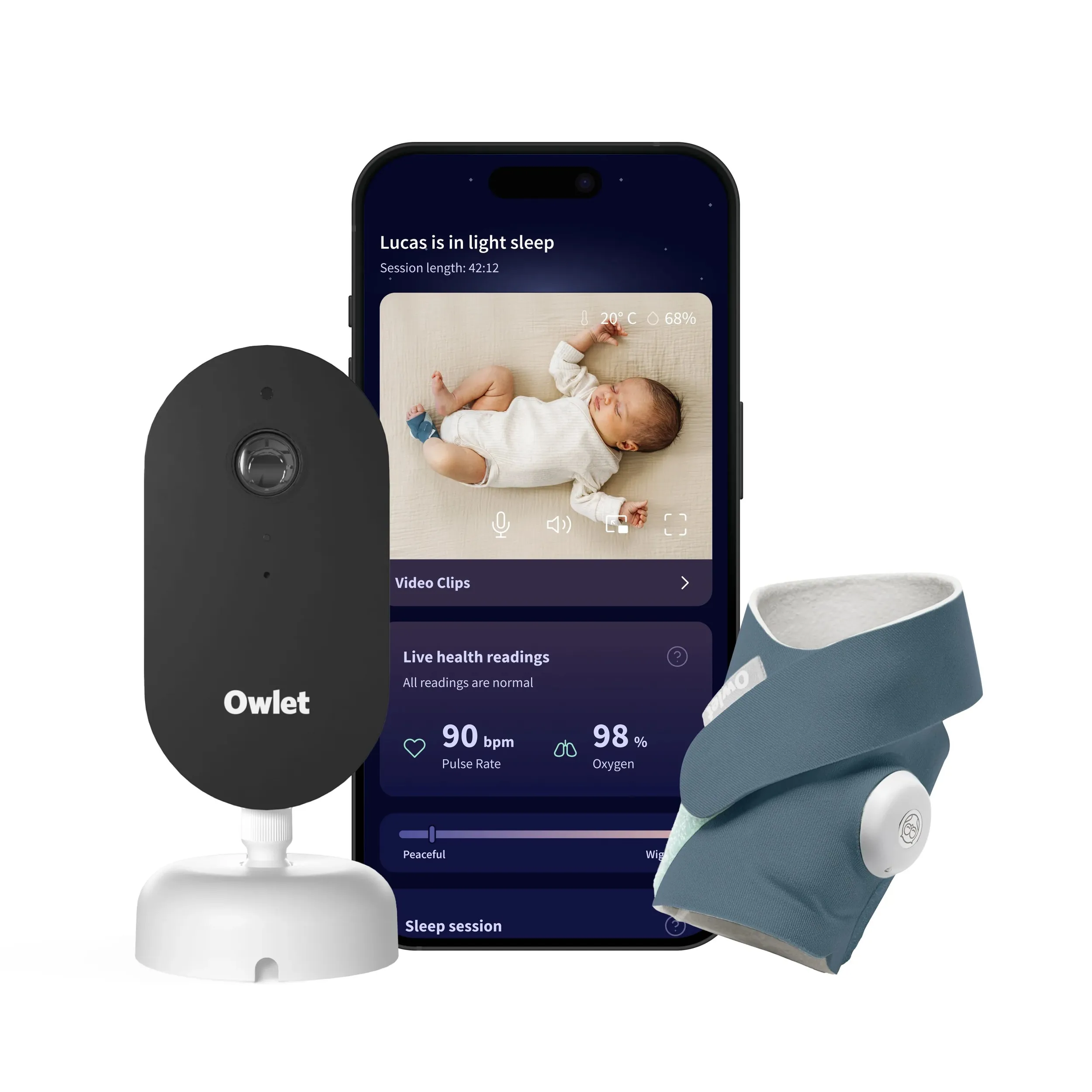 Видеоняня Owlet Dream Duo Gen3 (Bedtime Blue)