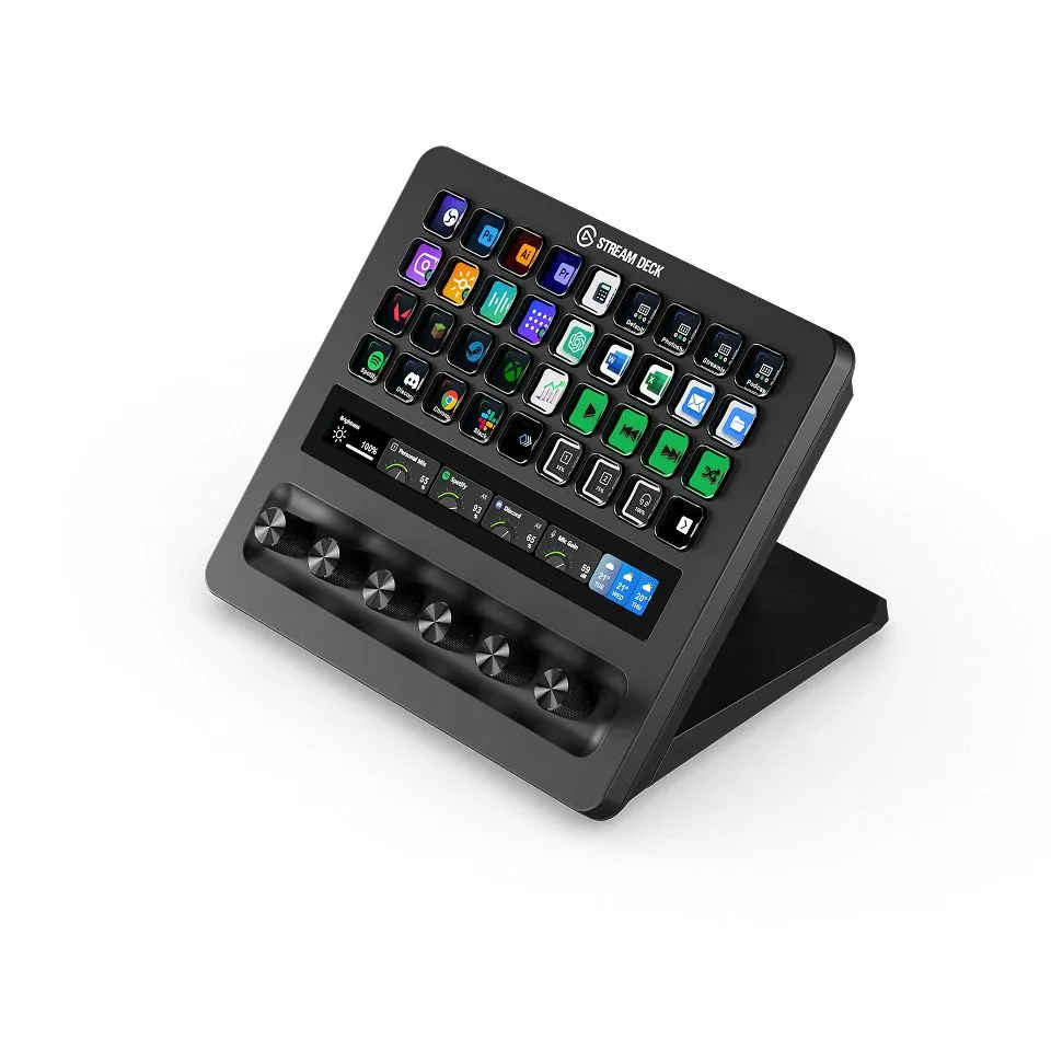 Elgato Stream Deck+ XL (32 клавиши + 6 регуляторов) - контроллер для стриминга