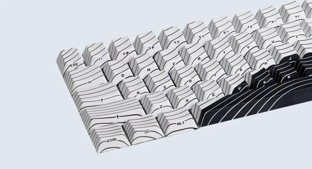 Кейкапы для клавиатур Wooting Keycaps Black  White