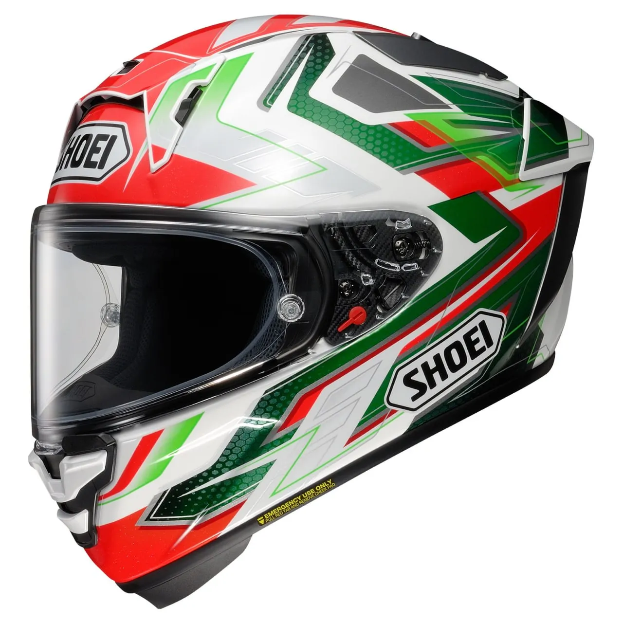 Шлем Shoei X-Fifteen Escalate TC-4 размер L green-red
