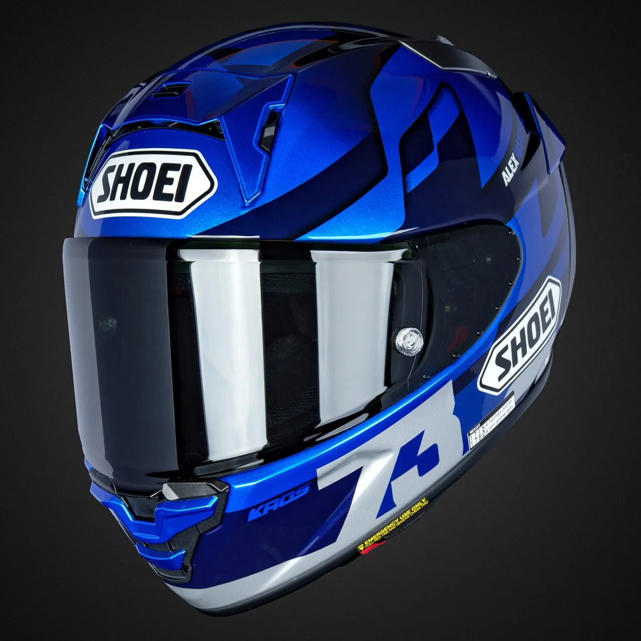 Шлем SHOEI X-Fifteen Alex Marquez 73 V3 TC-2 размер M blue-silver
