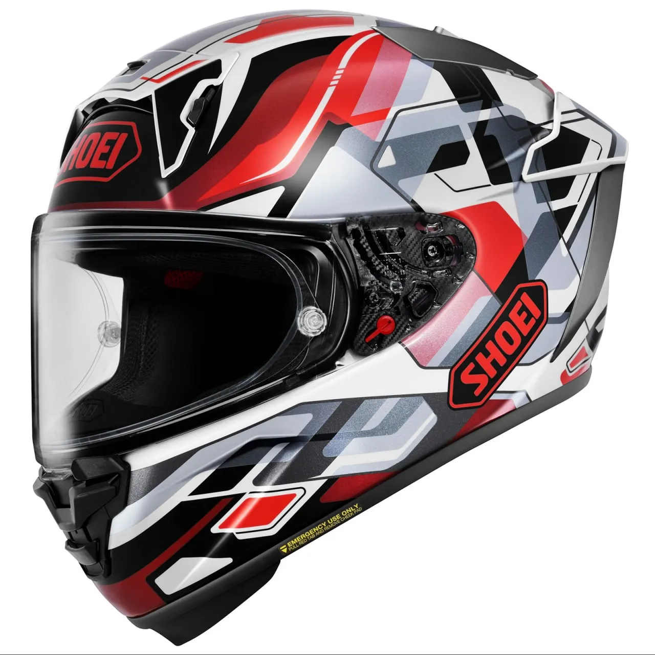 Шлем SHOEI X-Fifteen Valion TC-1 размер M red-white