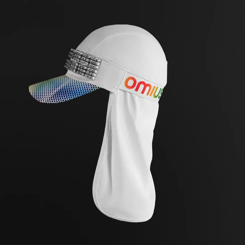 Кепка для бега Omius Trail Cap with Cooling Pieces (L White)